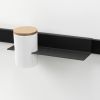 Mensola con vaso in ceramica